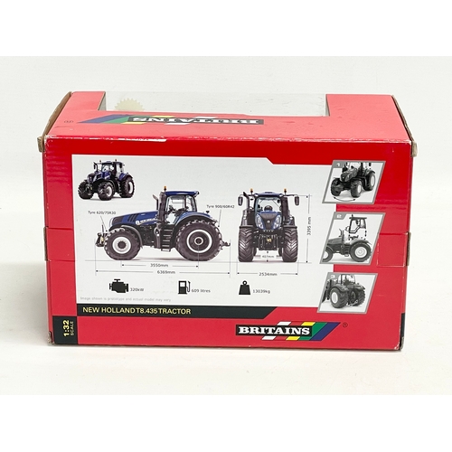 351 - An unused Britains “New Holland” T8.435 Tractor in box. 1:32 scale. 25x13x15.5cm