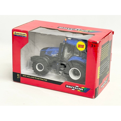 351 - An unused Britains “New Holland” T8.435 Tractor in box. 1:32 scale. 25x13x15.5cm