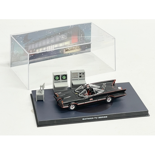 354 - A TM & DC Comics “Batman TV Series” Batmobile model in display case. 19x11x7cm