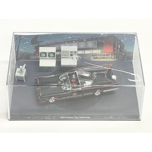 354 - A TM & DC Comics “Batman TV Series” Batmobile model in display case. 19x11x7cm