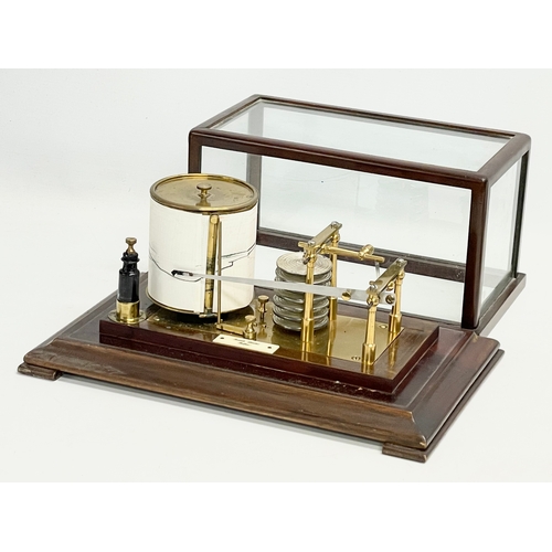 81 - A vintage Barograph. Riddels Limited, Belfast. 37x23x19cm