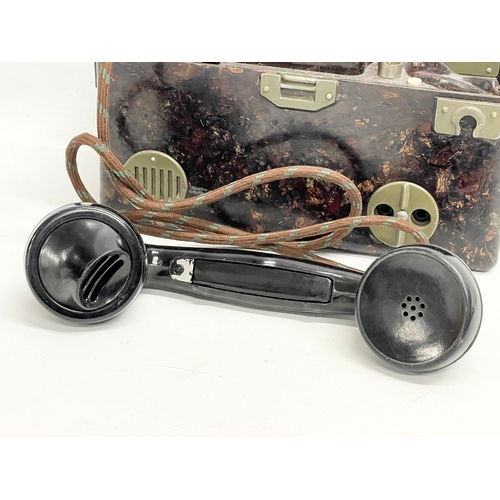 266 - A WW2 German field telephone.