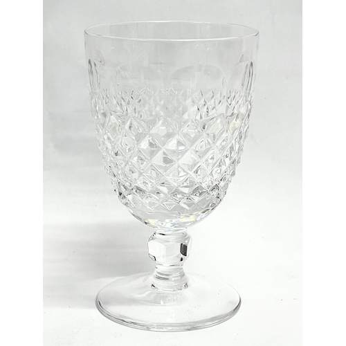 259 - 2 sets of 4 Galway Crystal ‘O’Malley’ drinking glasses. 6x10cm