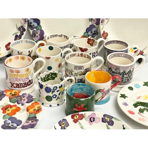 254 - A collection of Emma Bridgewater mugs, bowls and plates. Emma Bridgewater Liberty London, Kings & Qu... 