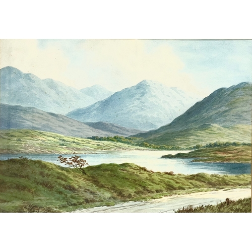 69 - A large watercolour by Douglas Alexander (1871-1945) Irish Landscape. 53.5x37.5cm. Frame 79x68cm