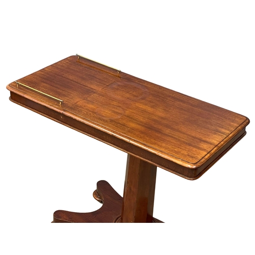 986 - A William IV mahogany writing table. 91x45x71cm (9)