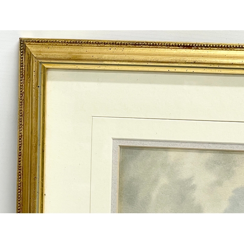 153 - A watercolour by George Farrell. 36.5x24cm. Frame 55x42.5cm