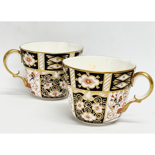 225 - A pair of Royal Crown Derby Traditional Imari tea cups. 2451.