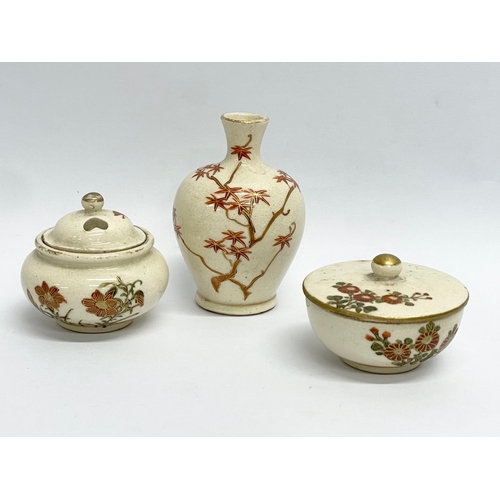 152 - A collection of late 19th/early 20th century Chinese and Japanese miniature vases and bowls etc.