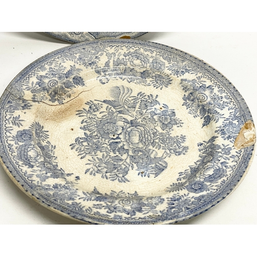 223 - A collection of Georgian and Victorian blue and white dinner ware. Robert Cochran & Co ‘Syria’ patte... 