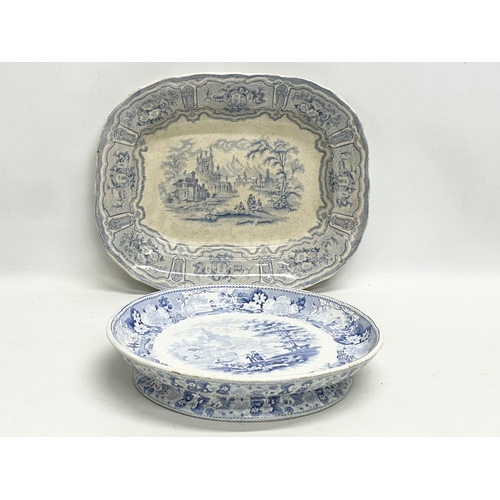 223 - A collection of Georgian and Victorian blue and white dinner ware. Robert Cochran & Co ‘Syria’ patte... 