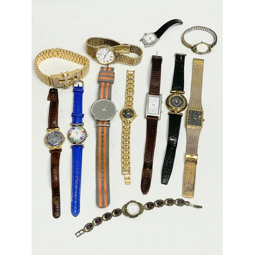 415 - A collection of watches.