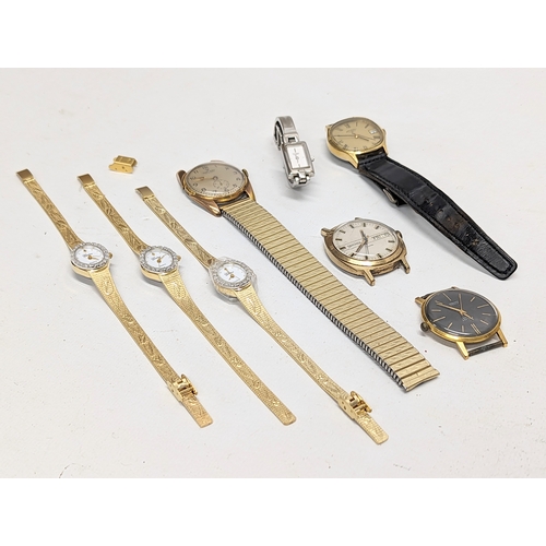 416 - A collection of vintage watches