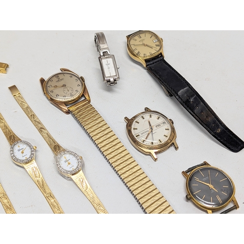 416 - A collection of vintage watches