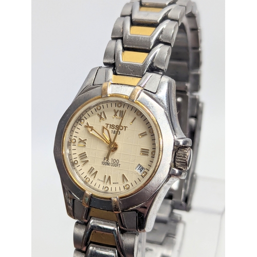 455 - A ladies Tissot watch, PR 100