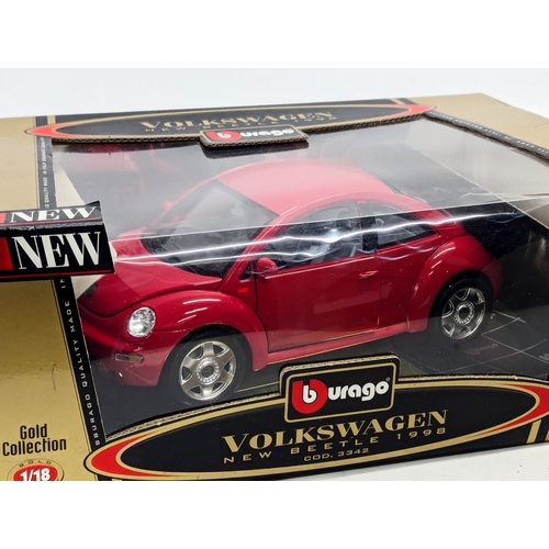 Burago volkswagen new beetle 1998 sales gold collection