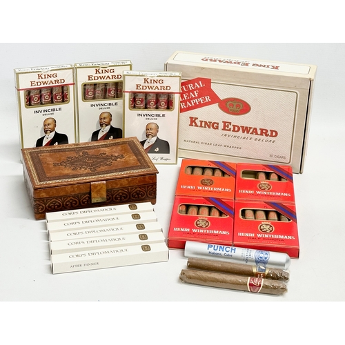 72 - A collection of cigars. King Edward, Punch Habana, Cuba. Henri Wintermans, Corps Diplomatique