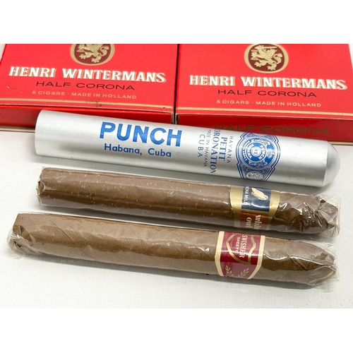 72 - A collection of cigars. King Edward, Punch Habana, Cuba. Henri Wintermans, Corps Diplomatique