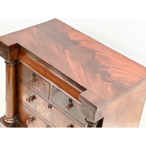 91 - A good quality Victorian mahogany Apprentice Chest. 48.5x29x45cm