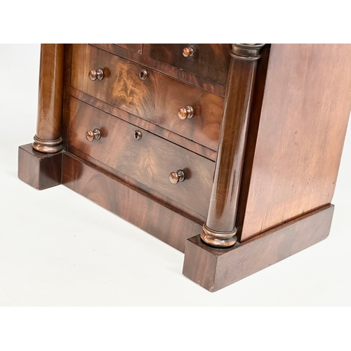 91 - A good quality Victorian mahogany Apprentice Chest. 48.5x29x45cm