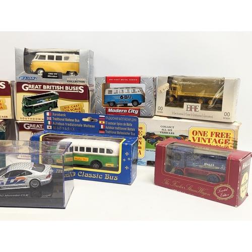 544 - A collection of models, including Great British Buses, etc