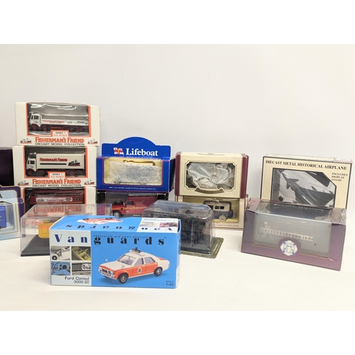 545 - A collection of models including Fisherman's Friend Diecast Model Collection, Oxford Die-Cast, etc