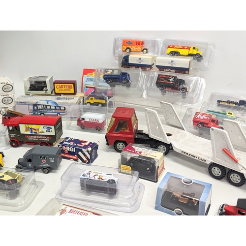 567 - A collection of models including Corgi Die-Cast, Corgi Carter Paterson Express Carriers, etc.