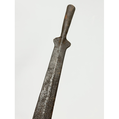 44 - A 19th/early 20th century African Tribal hunting spear. 79cm