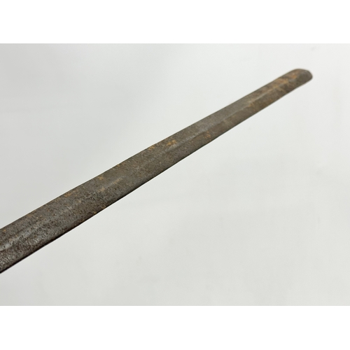 44 - A 19th/early 20th century African Tribal hunting spear. 79cm