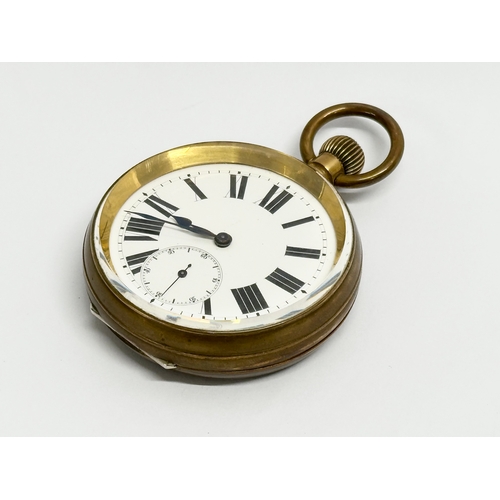 482 - An early 20th century travelling clock in silver case. Birmingham, 1922. 10x12cm