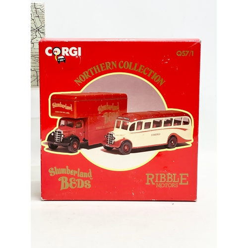 591 - 4 Corgi models in boxes.