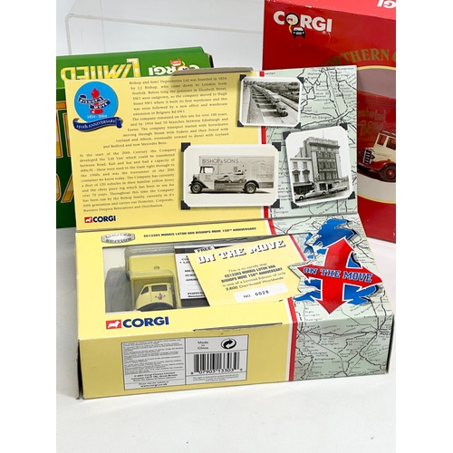 591 - 4 Corgi models in boxes.