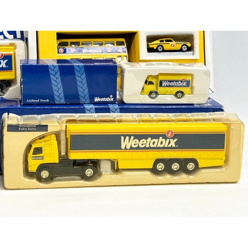 595 - 5 boxes of Limited Edition Corgi Weetabix models in boxes. Special Edition Corgi Weetabix Collection... 