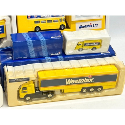 595 - 5 boxes of Limited Edition Corgi Weetabix models in boxes. Special Edition Corgi Weetabix Collection... 