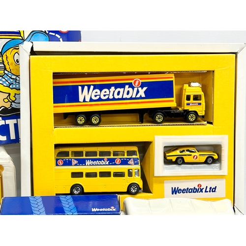 595 - 5 boxes of Limited Edition Corgi Weetabix models in boxes. Special Edition Corgi Weetabix Collection... 