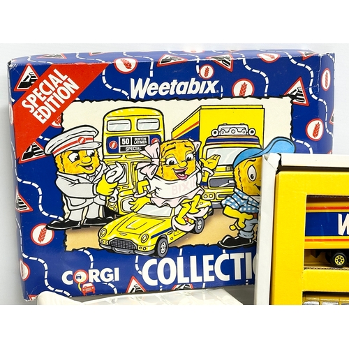 595 - 5 boxes of Limited Edition Corgi Weetabix models in boxes. Special Edition Corgi Weetabix Collection... 