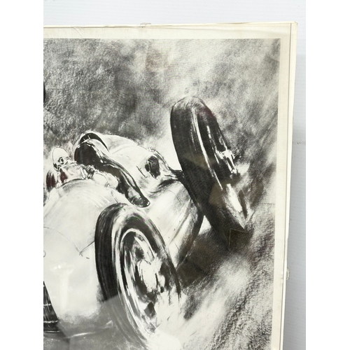 395 - A 1988 reprint of the 1939 Auto Union racing poster. W-K-Verlag, West Germany. 50x70cm