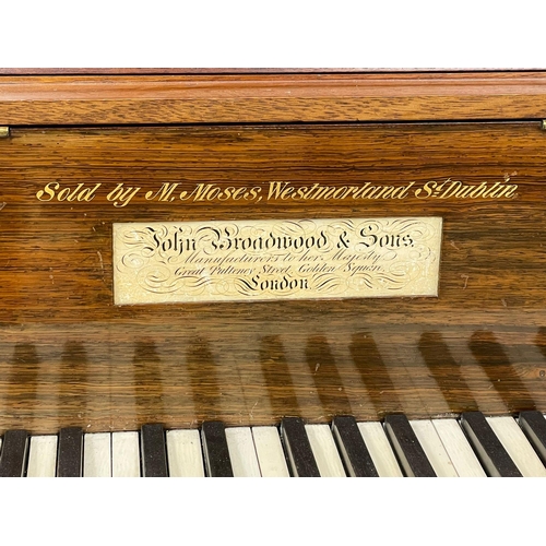 1149 - A William IV mahogany square piano by John Broadwood & Sons, London. Retailed by M. Mosses, Dublin. ... 