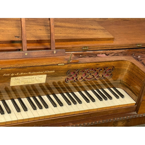 1149 - A William IV mahogany square piano by John Broadwood & Sons, London. Retailed by M. Mosses, Dublin. ... 