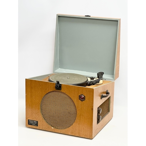 396 - A vintage Gerrard 4SP ‘Schools Model’ record player. Coomber & Son. 47x37x32cm