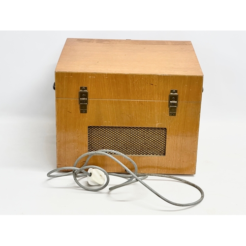 396 - A vintage Gerrard 4SP ‘Schools Model’ record player. Coomber & Son. 47x37x32cm