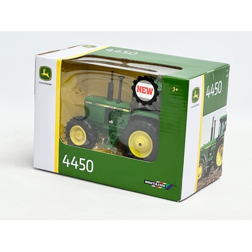 603 - An unused Britains John Deere 4450 tractor in box. 20x11x14cm