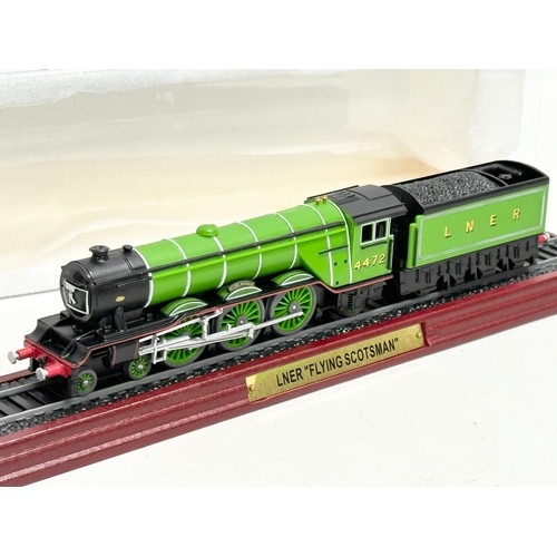 607 - A Flying Scotsman locomotive model train. 30.5cm