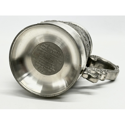 165 - The Victory at Trafalgar Tankard. A good quality pewter tankard issued by the Maritime Trust of Grea... 