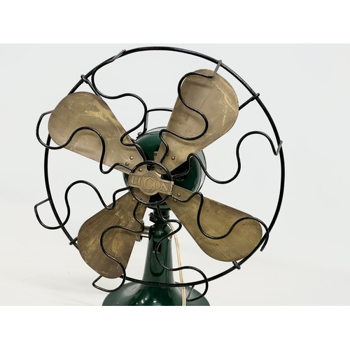 221S - An early 20th century Elcon fan. 44x52xm