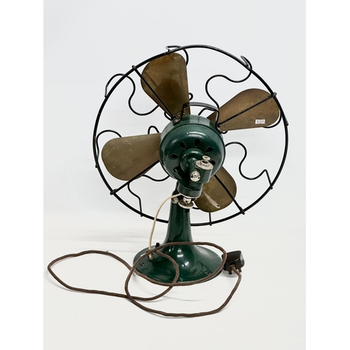 221S - An early 20th century Elcon fan. 44x52xm