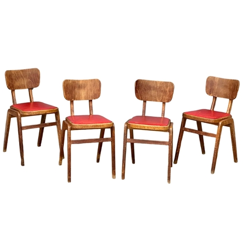 1103 - A set of 4 1950’s Mid Century kitchen chairs. (1)