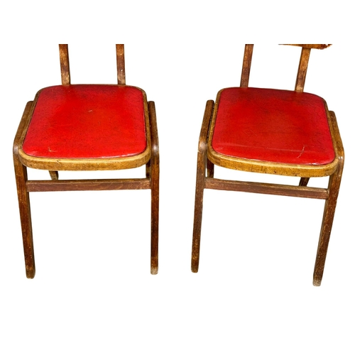 1103 - A set of 4 1950’s Mid Century kitchen chairs. (1)