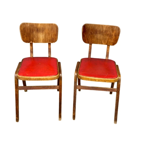 1103 - A set of 4 1950’s Mid Century kitchen chairs. (1)