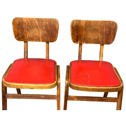 1103 - A set of 4 1950’s Mid Century kitchen chairs. (1)